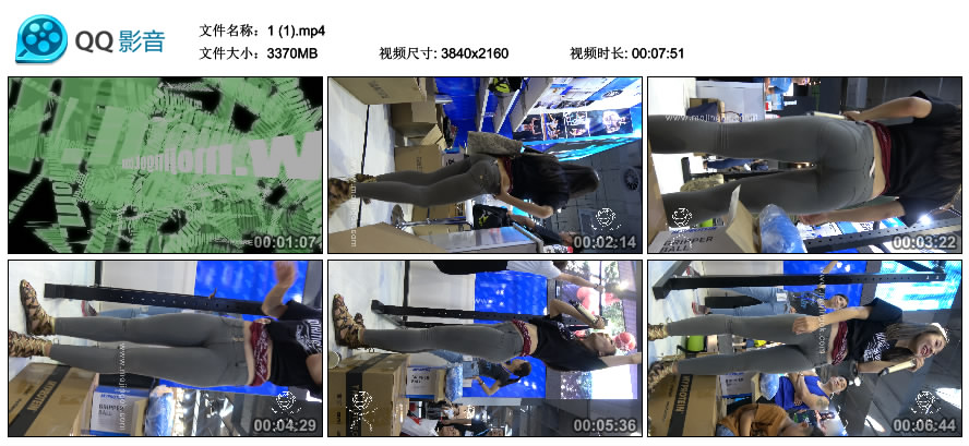 精选街拍视频 No.2211 超紧身蜜桃臀性感美女 / 3.29GB / 街拍视频-绅士图