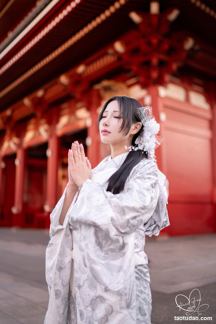 图片[3]-雨波 2024年1月 銀鈿和服 Silver Kimono [46P-250MB]-绅士图