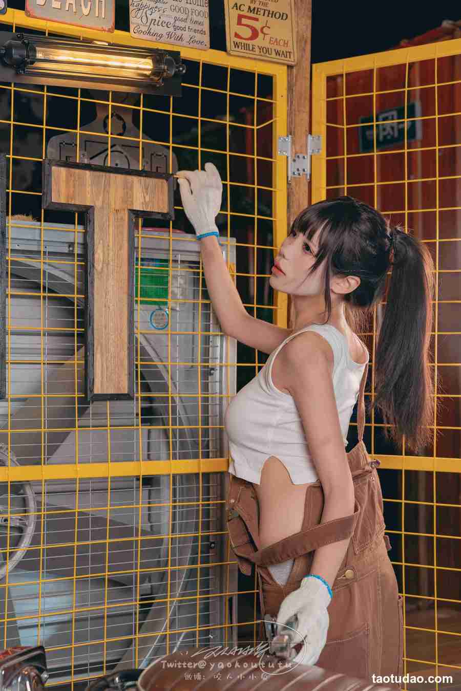 图片[4]-咬人小小兔 1月作品『机车修理工』 Shake it [72P-472MB]-绅士图