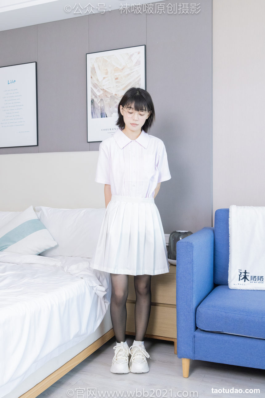 图片[3]-[BoBoSocks袜啵啵]NO.449 糯米 运动鞋、白棉袜、黑丝[148P+1V／7.58GB]-绅士图