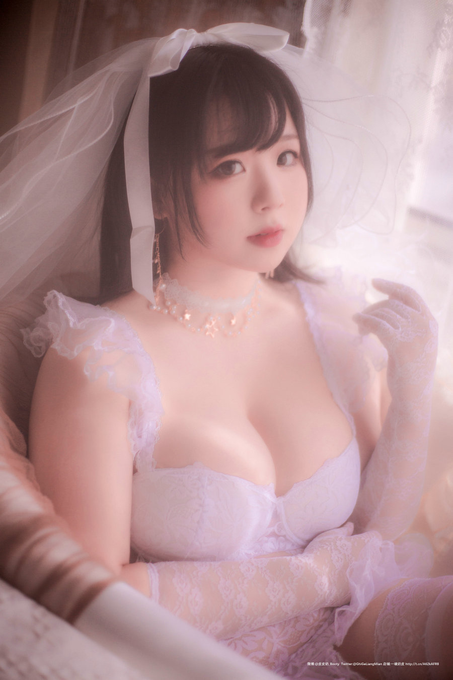 皮皮奶可可爱了啦 - 朦胧婚纱 / 66P-56MB / cos萌妹-绅士图