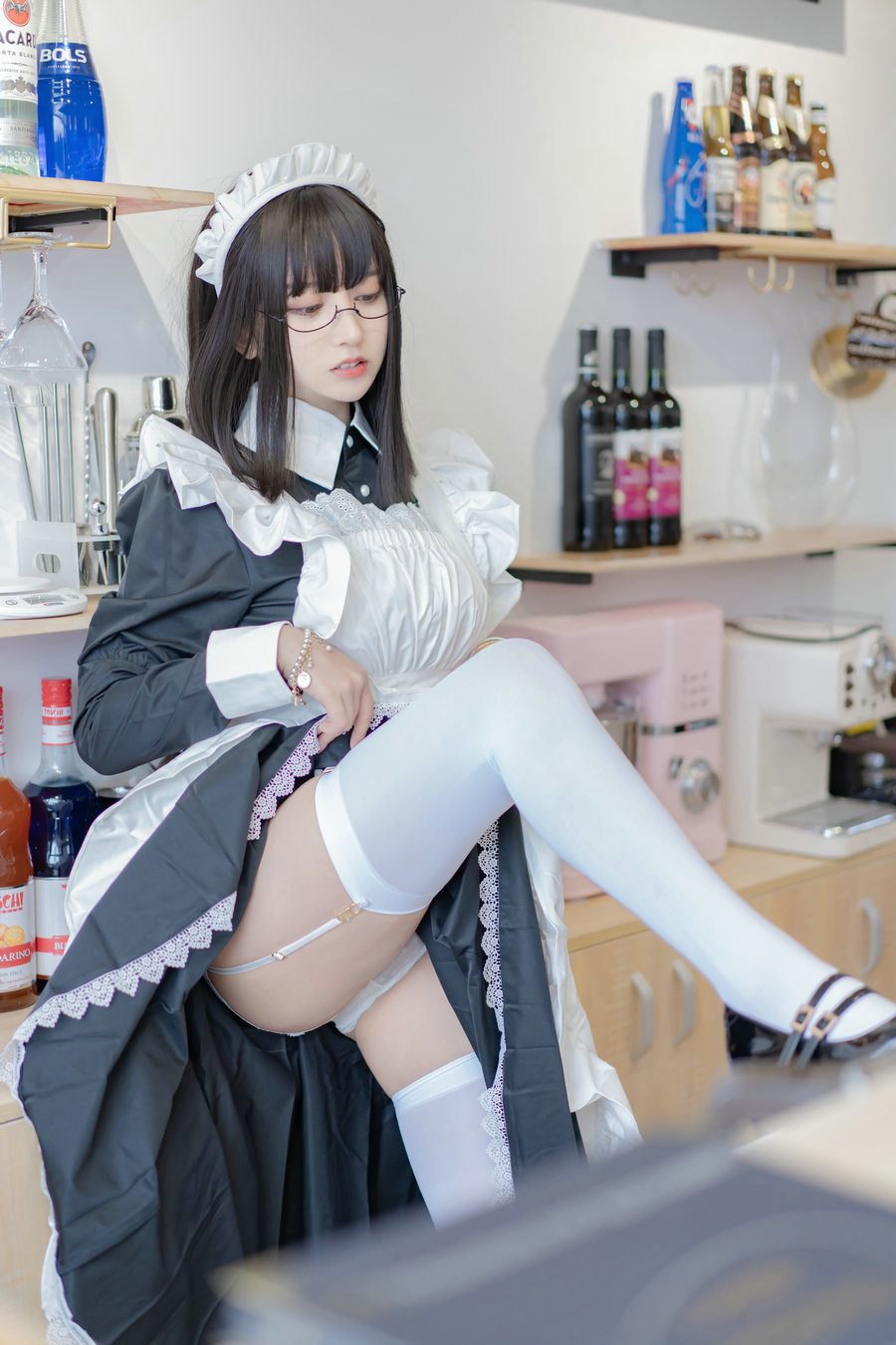 斗鱼米线线sama写真 - 女仆长裙 / 28P-72MB / cos萌妹-绅士图