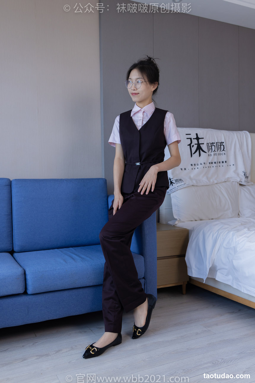 图片[4]-[BoBoSocks袜啵啵]NO.271 芝士-平底鞋、短肉丝、银行制服[147P+1V／6.04GB]-绅士图