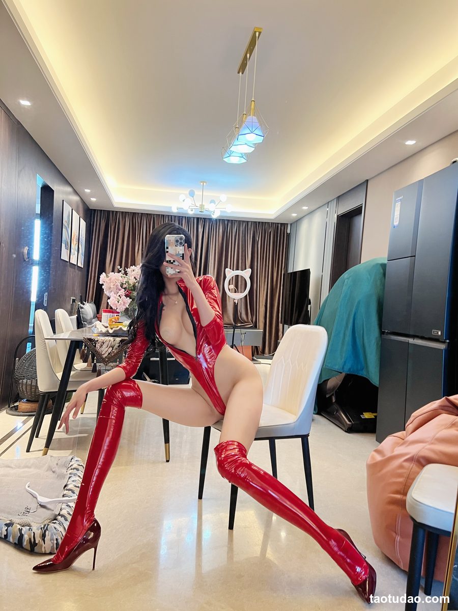 图片[2]-葛征GEZHENG – 大红皮衣真飒[20P+1V-185MB]-绅士图