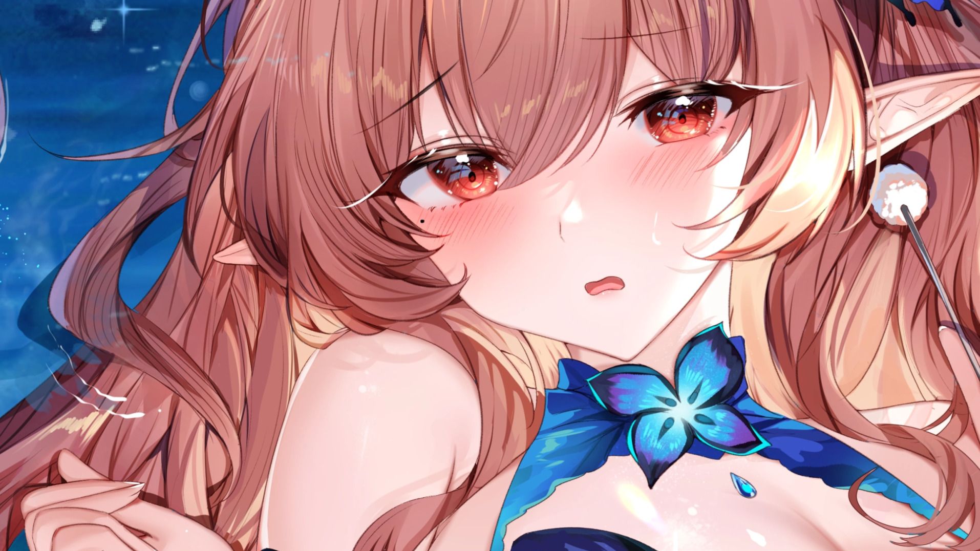 [烛灵儿Hikari] 雨夜里湿润浓厚的舌面耳舐，感受被窝限定的独特包裹感-迷路的番茄 / 国内ASMR-绅士图