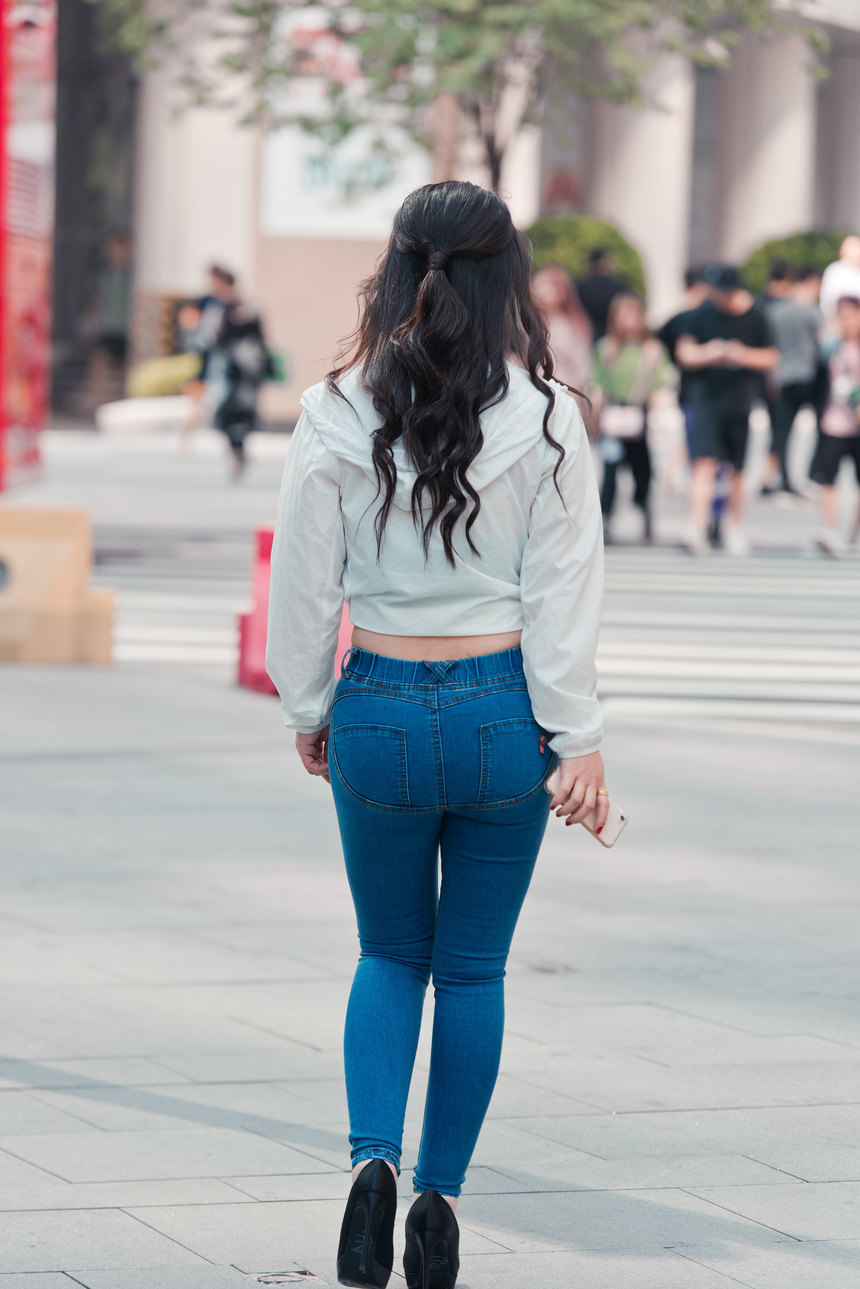 图片[4]-精选街拍作品 NO.0034 紧身牛仔模拍美女高清原图[267P／305MB]-绅士图