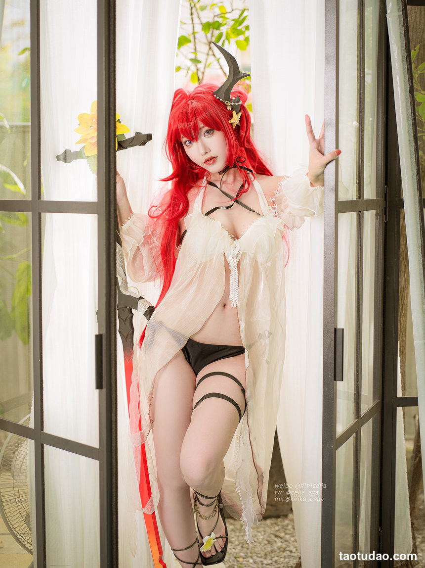 图片[3]-切切celia – 明日方舟 史尔特尔泳装 [27P-211MB]-绅士图