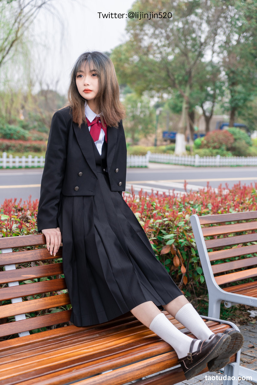 图片[3]-梨瑾瑾 – NO.16 户外黑长服 [20P-263MB]-绅士图