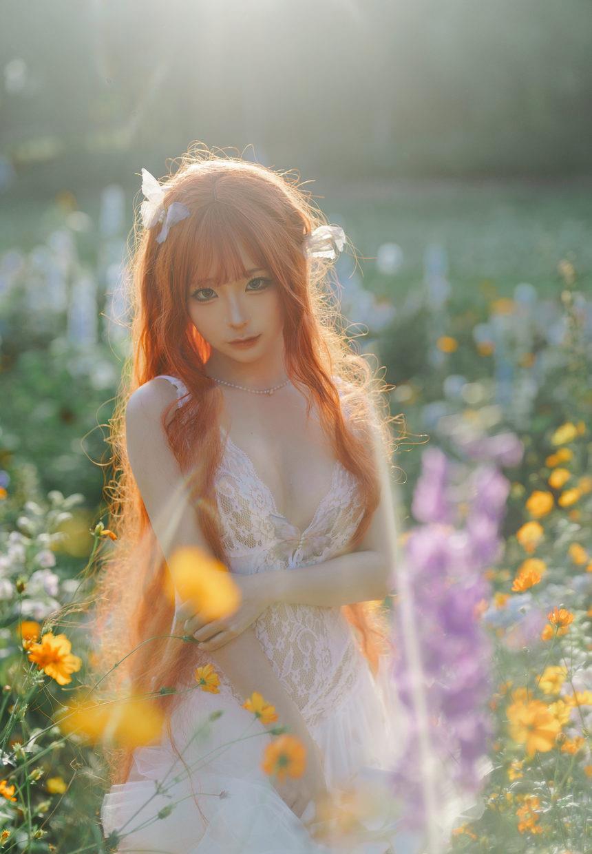 图片[3]-蠢沫沫  花丛婚纱 [67P 517M]-艺库