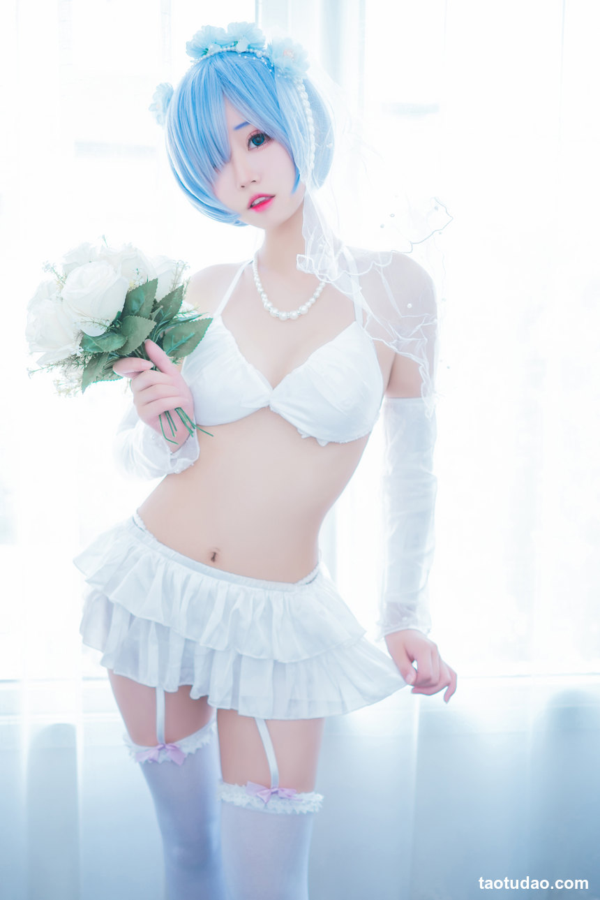 图片[2]-猫君君_MaoJun – NO.22 蕾姆内衣花嫁 [41P-352MB]-绅士图