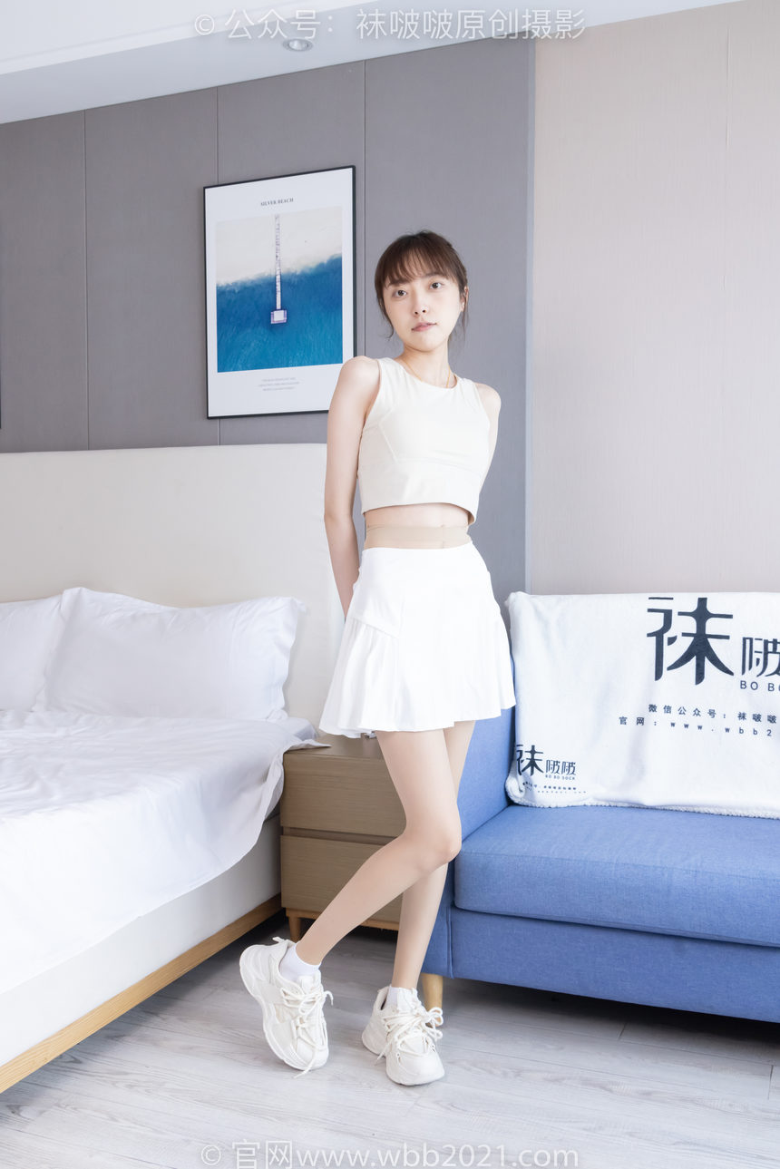 图片[3]-[BoBoSocks袜啵啵]NO.424 稚予-运动鞋、白棉袜、肉丝、腰丝[140P+1V／5.73GB]-绅士图