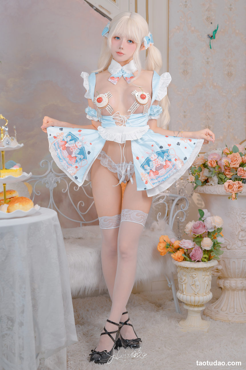咬一口兔娘(Yiko湿润兔) –  爱丽丝蛋糕 [57P-910MB]-绅士图
