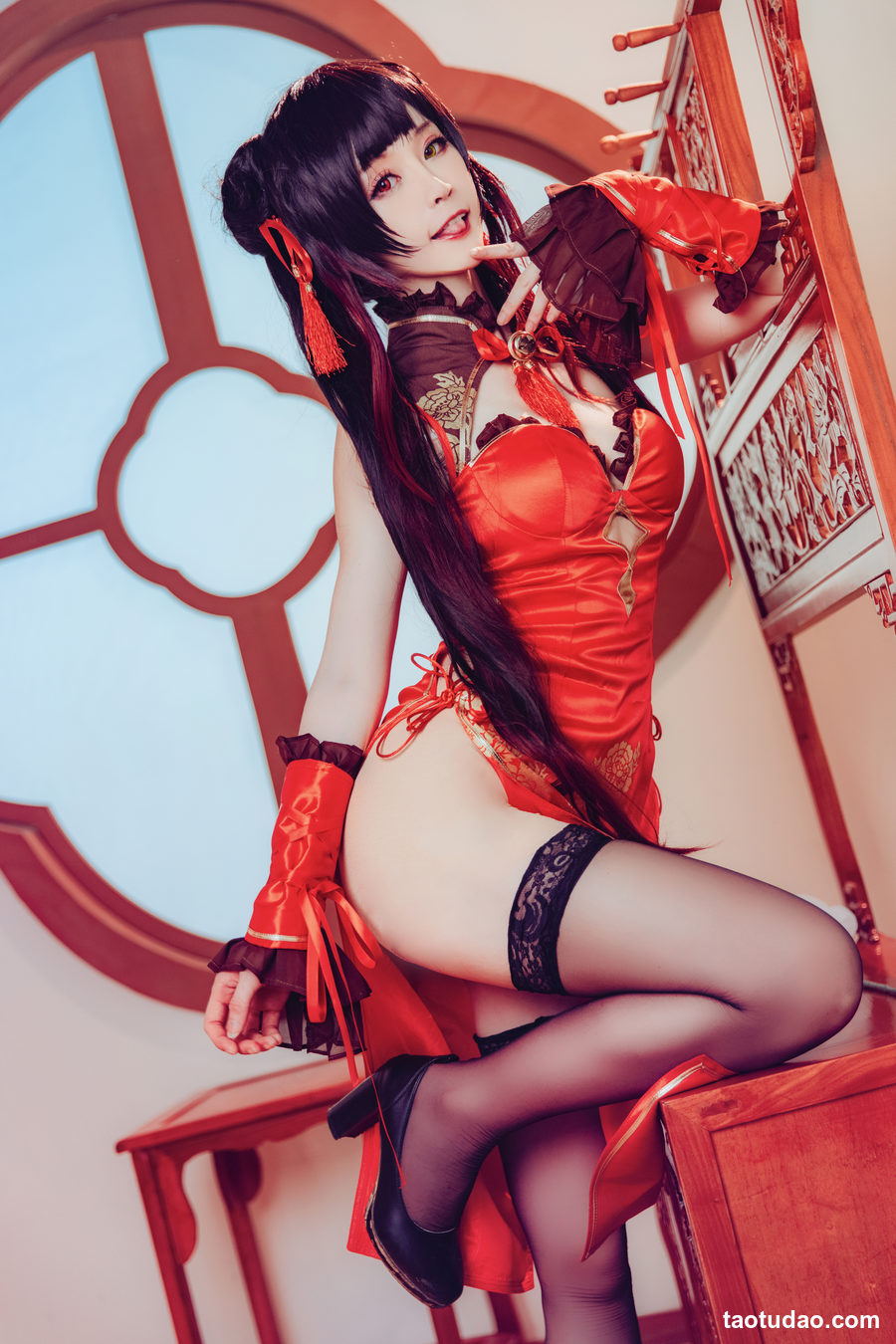 图片[4]-yui金鱼 NO.013 时崎狂三 旗袍 [8P-106MB]-绅士图