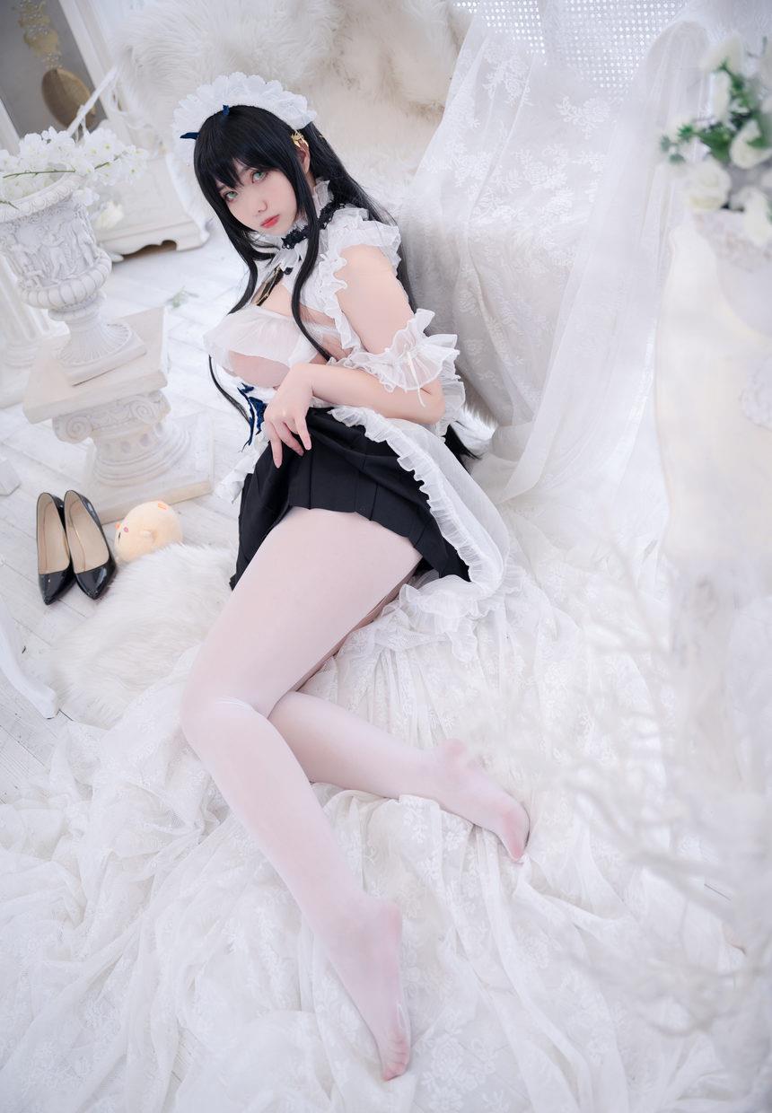 图片[2]-Meroko_魅瞳 – NO.003 碧蓝航线 不挠女仆没干劲的小姐姐[53P-744.2M]-艺库