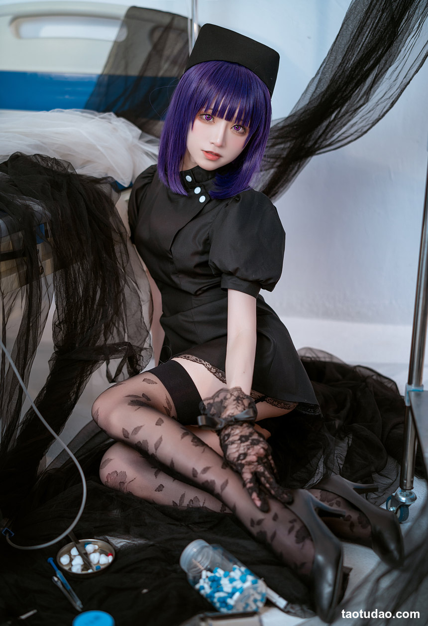 图片[2]-绮太郎_Kitaro – NO.69 喜多川海梦 黑色护士 [14P-102MB]-绅士图