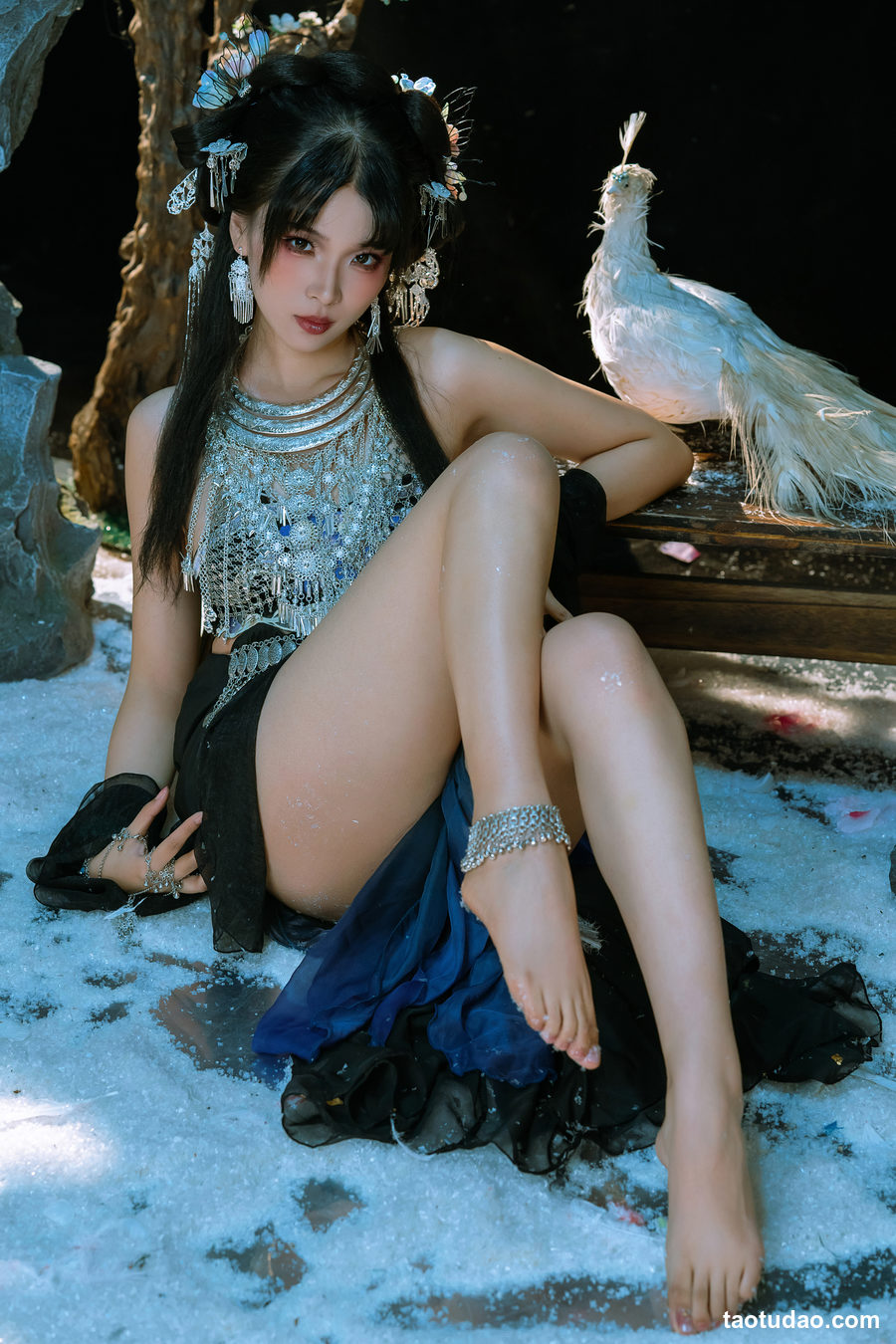 图片[2]-奶桃桃&轩萧学姐 – 苗疆少女 [24P+1V-400M]-绅士图