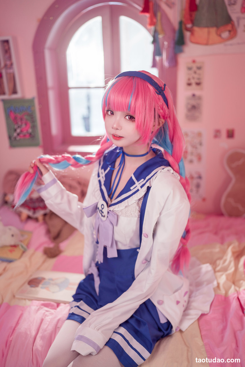 图片[3]-艾西Aiwest – NO.01 湊阿库娅 私服 [55P-600MB]-绅士图