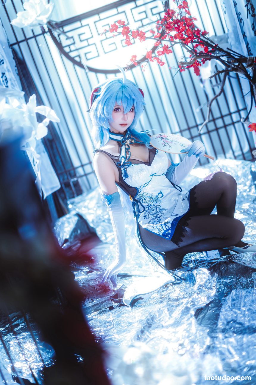 图片[3]-蠢沫沫 – – 2024年会员 原神 甘雨旗袍[27P-180.7M]-绅士图