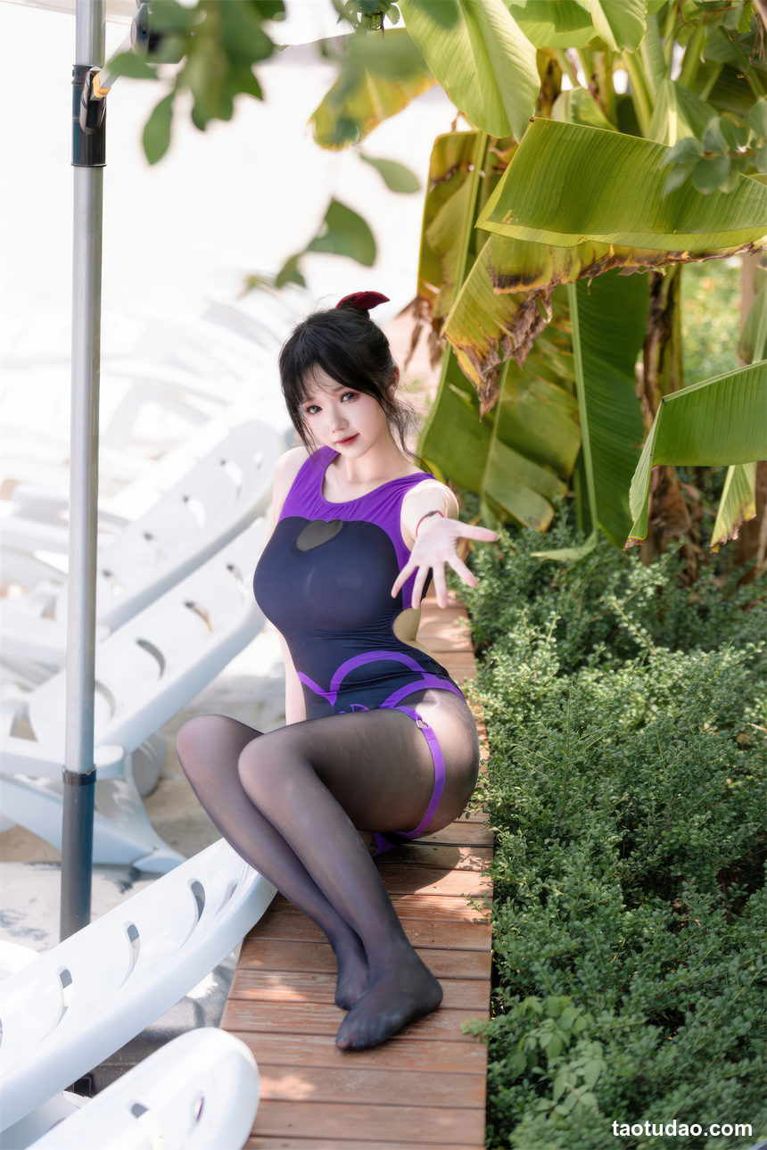 图片[3]-雪晴Astra – 紫色恶魔竞泳 [50P-358MB]-绅士图