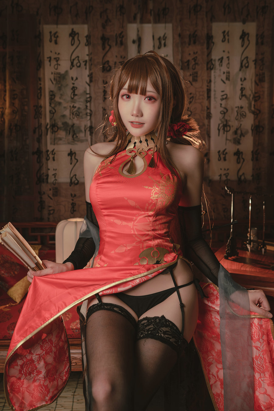 Coser瓜希酱福利 - DSR-50 红牡丹 / 16P-88MB / cos萌妹-绅士图