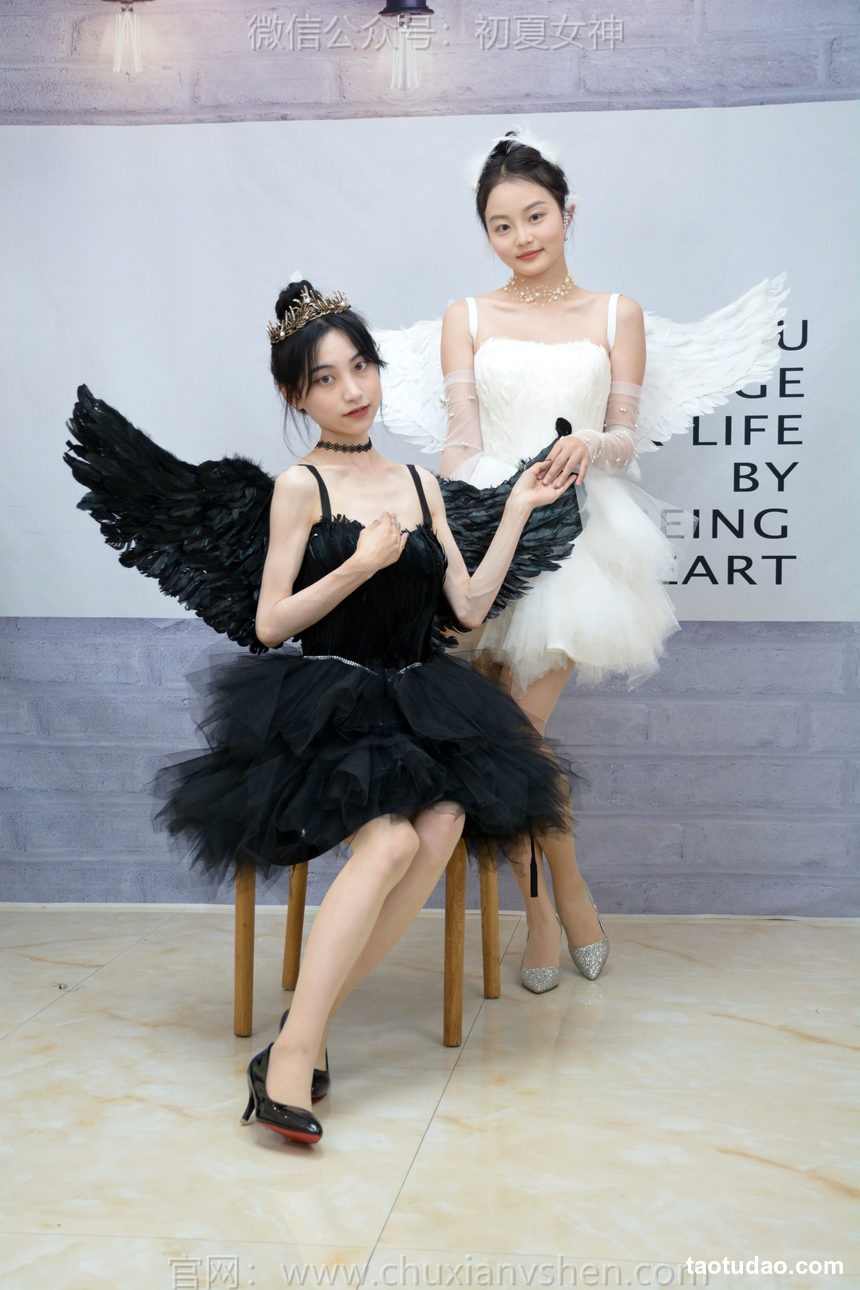 图片[3]-初夏女神 NO.207 柒柒、双双 黑白天鹅[90P+1V／4.28GB]-绅士图