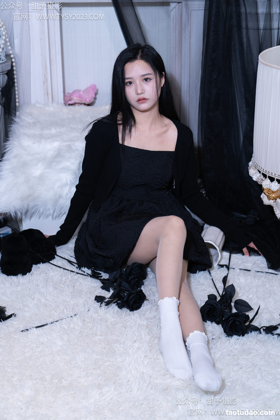 图片[2]-甜予摄影 NO.002 澜澜-拖鞋、白棉袜、肉丝（脚尖加固款）完整版 [262P+2V-13.4G]-绅士图