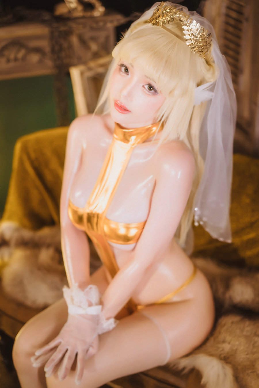 动漫博主雯妹 - 发光精灵 / 50P-966MB / cos萌妹-绅士图