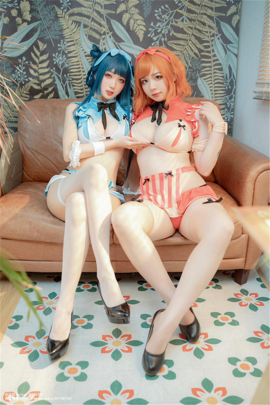 皮皮奶可可爱了啦&周叽是可爱兔兔 – 服务员 / 39P-159MB / cos萌妹-绅士图