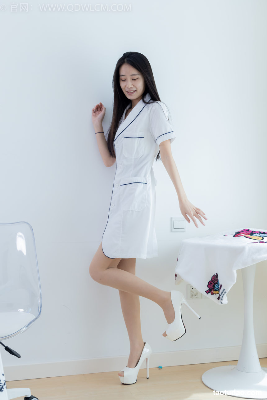 图片[3]-物恋传媒 NO.2234 菜菜-高跟鞋、肉丝（脚尖微加固款）、护士服[160P-1V-3.66G]-绅士图