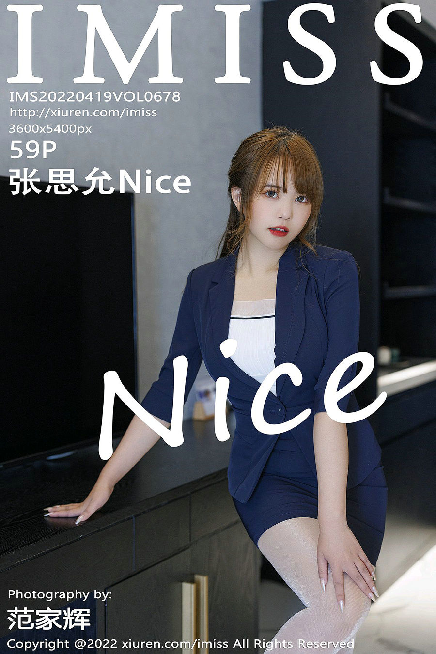 / IMiss /爱蜜社 2022.04.19 Vol.678 张思允Nice / 59P549MB / 秀人旗下-绅士图