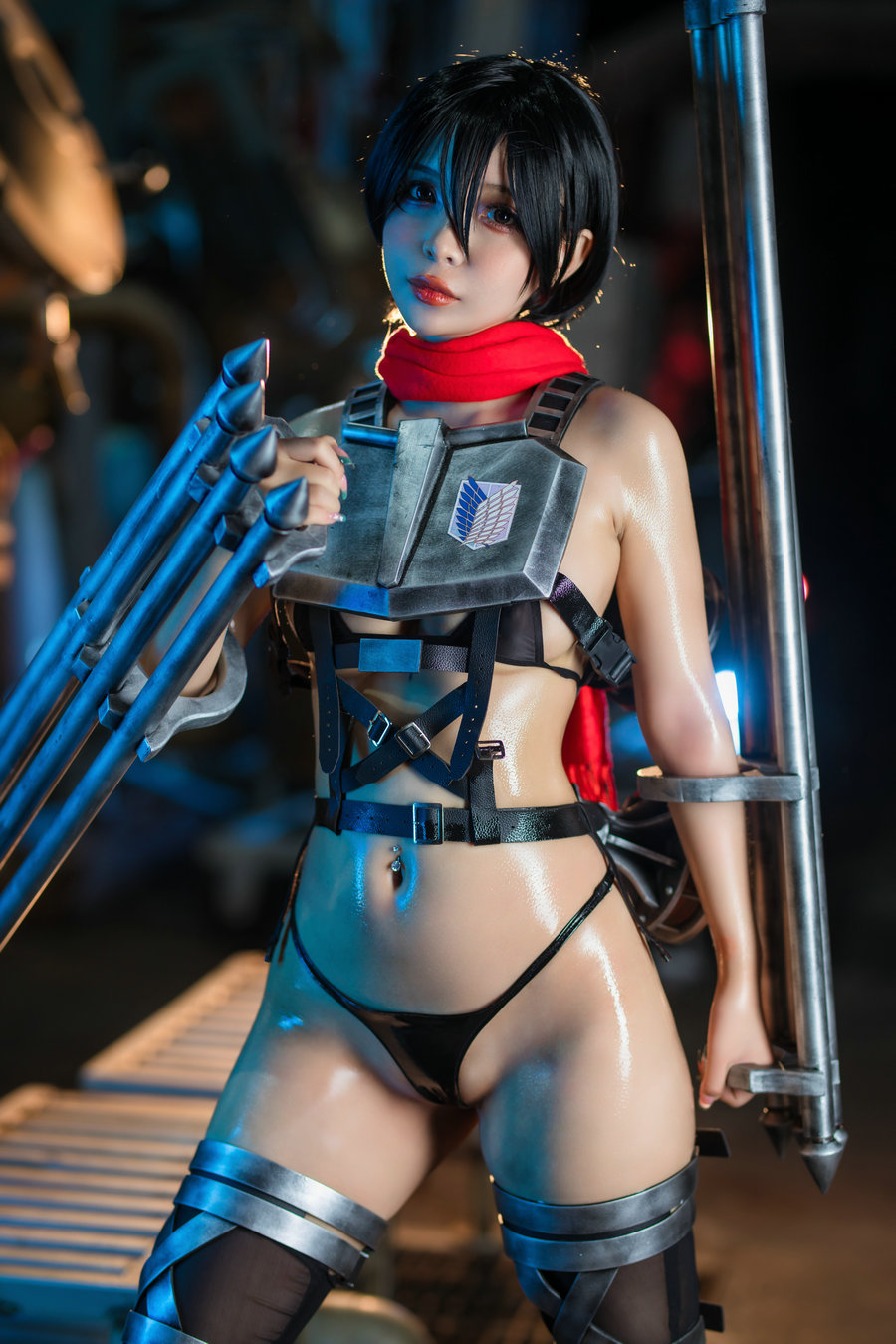 Umeko J - cosplay Mikasa Final Season Attack on Titan / 155P20V-1.95GB / cos萌妹-绅士图