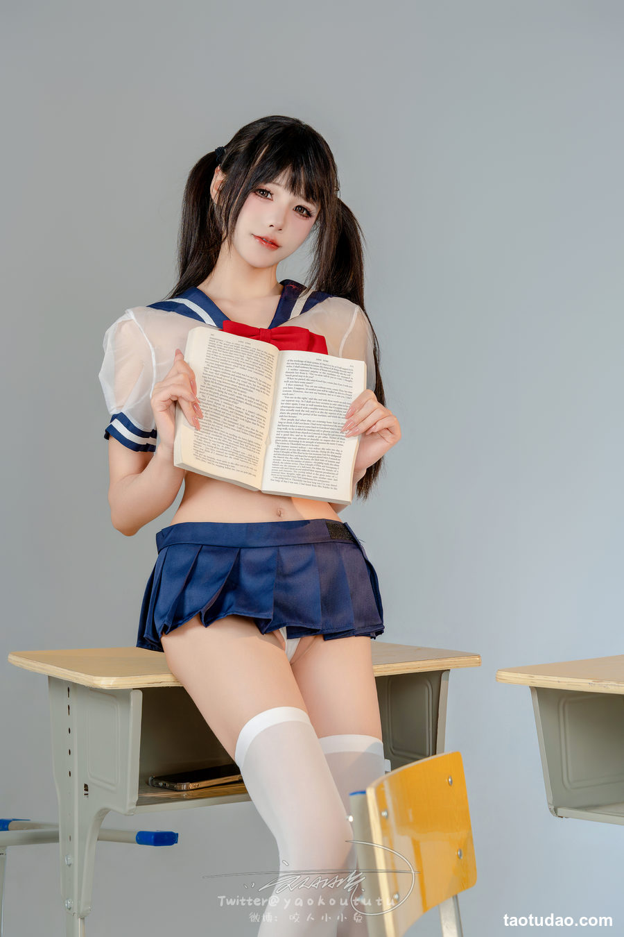 咬一口兔娘（咬人小小兔）- 1月月票专属特典『辣妹学院』Pretty [40P+1V-1.03G]-绅士图