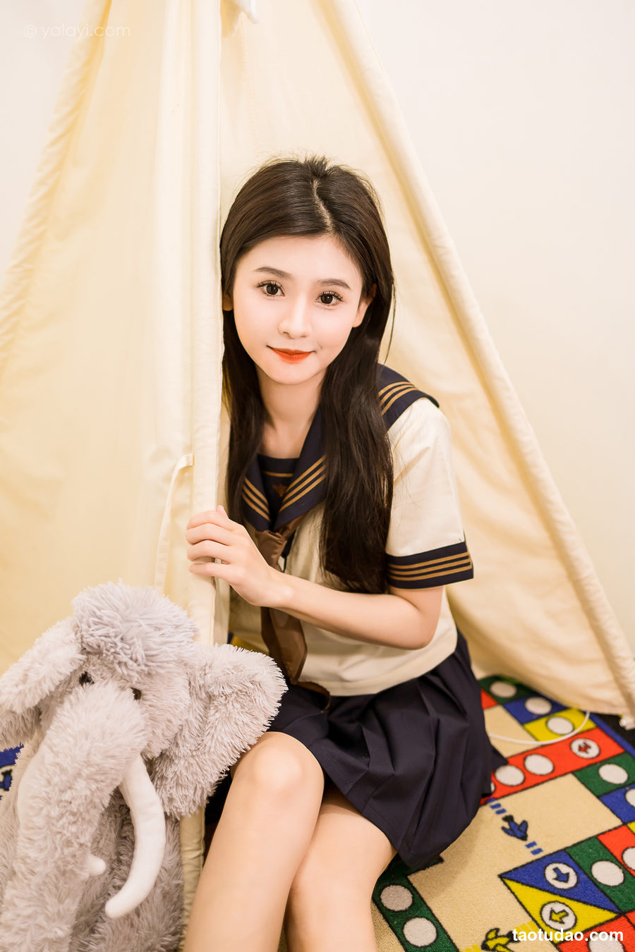 图片[3]-[YALAYI雅拉伊]2023.08.31 NO.1068 今天就穿jk吧 若婷[45+1P／242MB]-绅士图