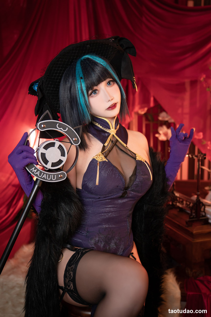 图片[3]-Momoko葵葵 – NO.37 碧蓝航线柴郡 音乐绚烂CaitSith [16P-22MB]-绅士图