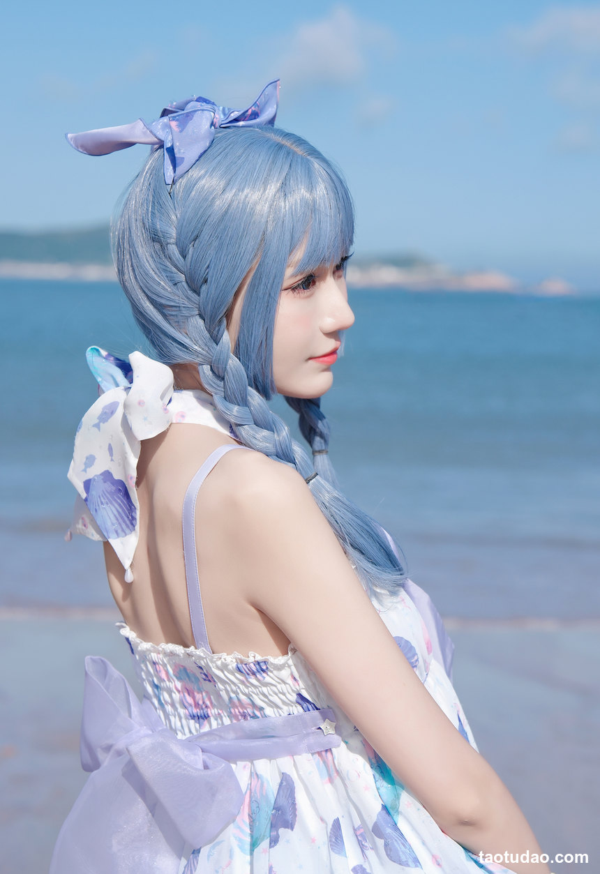 图片[3]-彩芸_Nebula – NO.01 渐变贝壳白紫 [15P-72MB]-绅士图