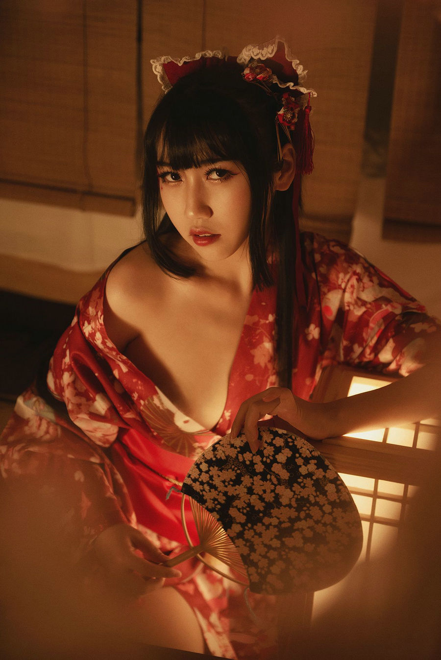 微博人气Coser不呆猫 - 捆绑和服 / 110P2V-205MB / cos萌妹-绅士图