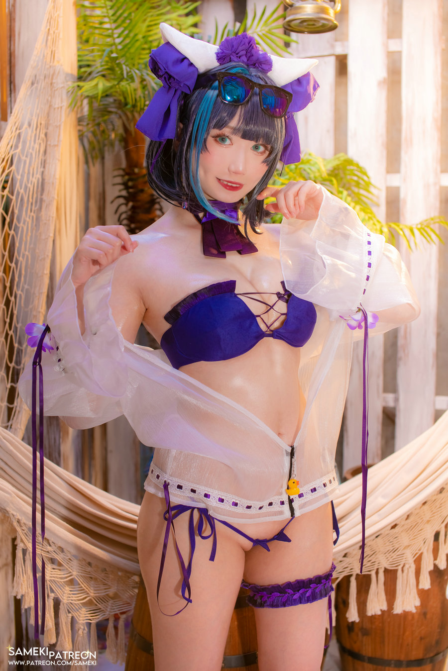 Sameki - 柴郡 泳装 / 37P-173MB / cos萌妹-绅士图