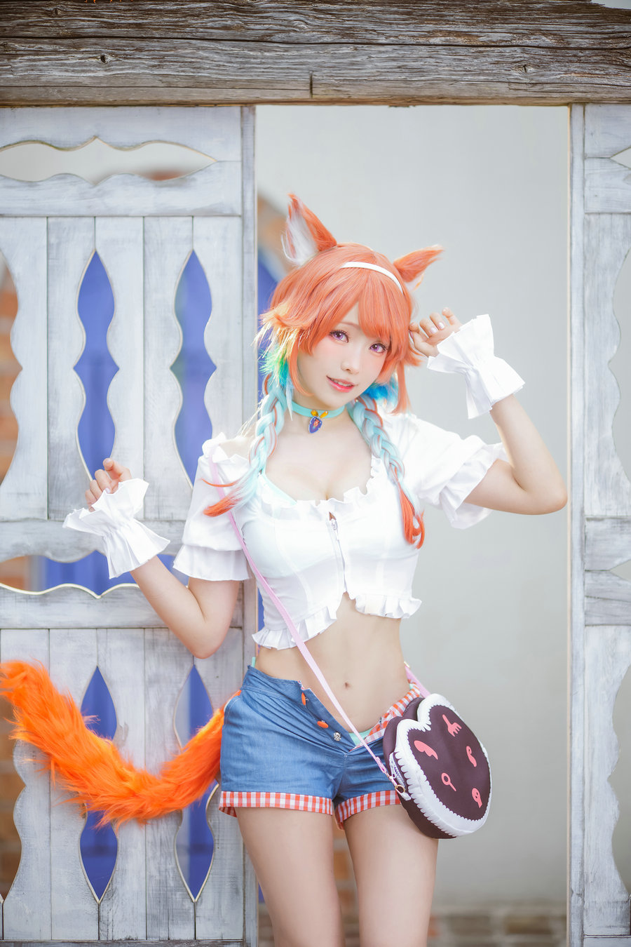 Ely_eee(ElyEE子) - Summer Kiara / 21P3V-81MB / cos萌妹-绅士图