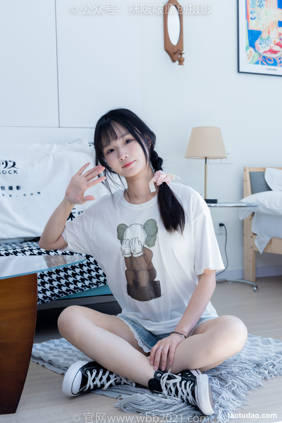 图片[4]-[BoBoSocks袜啵啵]NO.331 甜甜圈-板鞋、白棉袜、裸足[144P+1V／5.74GB]-绅士图