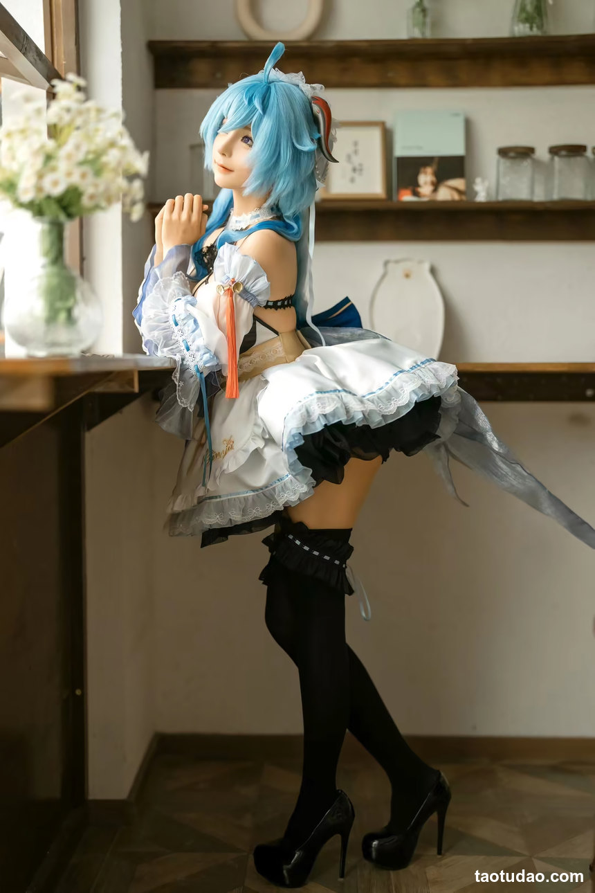 图片[4]-蠢沫沫 – 甘雨女仆 [14P-158MB]-绅士图