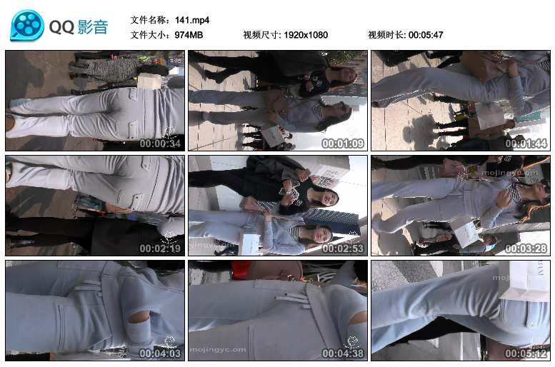 精选街拍视频 No.765 欧阳幽明作品 贴身软体裤套装美女OL / 1V-974MB / 街拍视频-绅士图