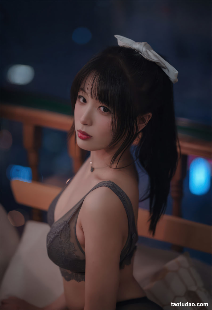 图片[2]-轩萧学姐 –  2023.4月舰长 灰色蕾丝[50P-320MB]-绅士图