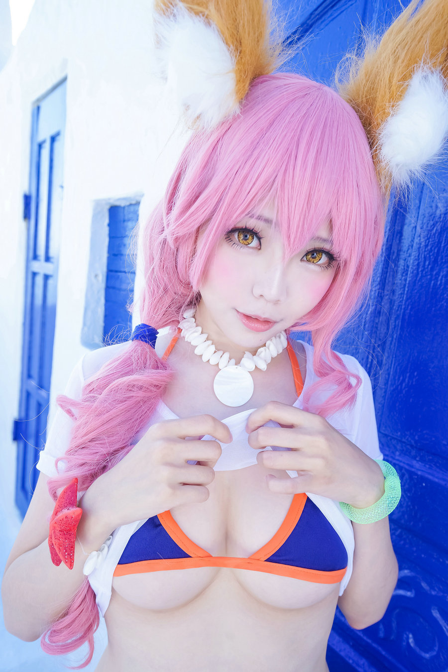 Ely_eee(ElyEE子) - 玉藻前泳装 / 24P-78MB / cos萌妹-绅士图
