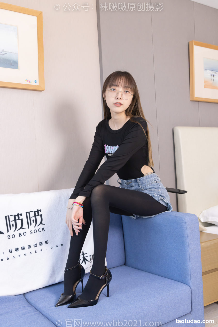 图片[4]-[BoBoSocks袜啵啵]NO.321 稚予-高跟鞋、厚黑丝[150P+1V／6.01GB]-绅士图