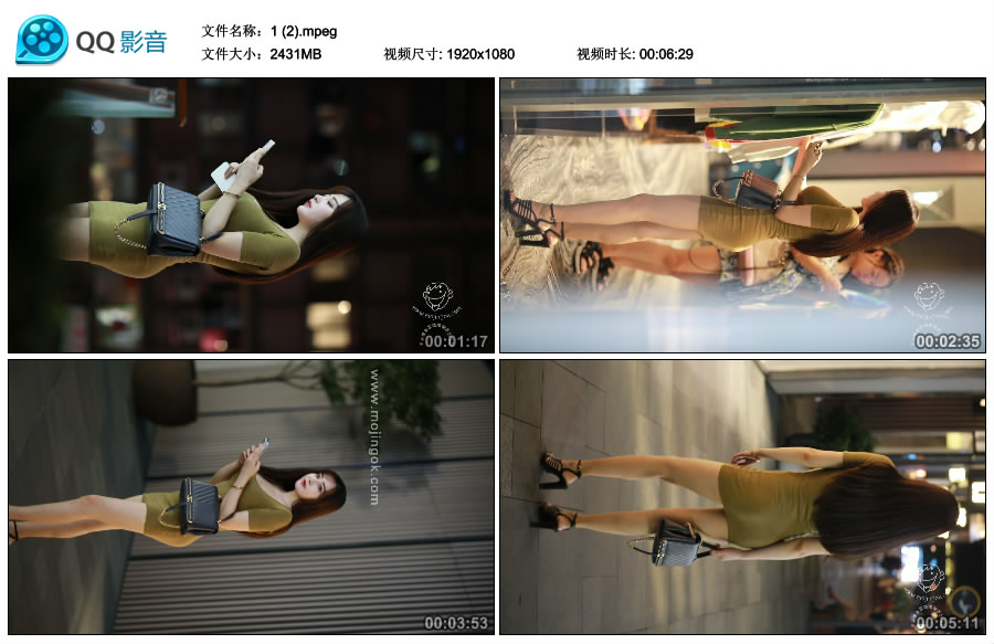 精选街拍视频 No.3264 前凸后翘紧身翘臀美女 / 5.36GB / 街拍视频-绅士图