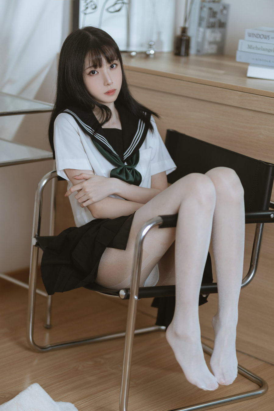 许岚(叁月life) – 白丝水手服 / 40P-607MB / cos萌妹-绅士图