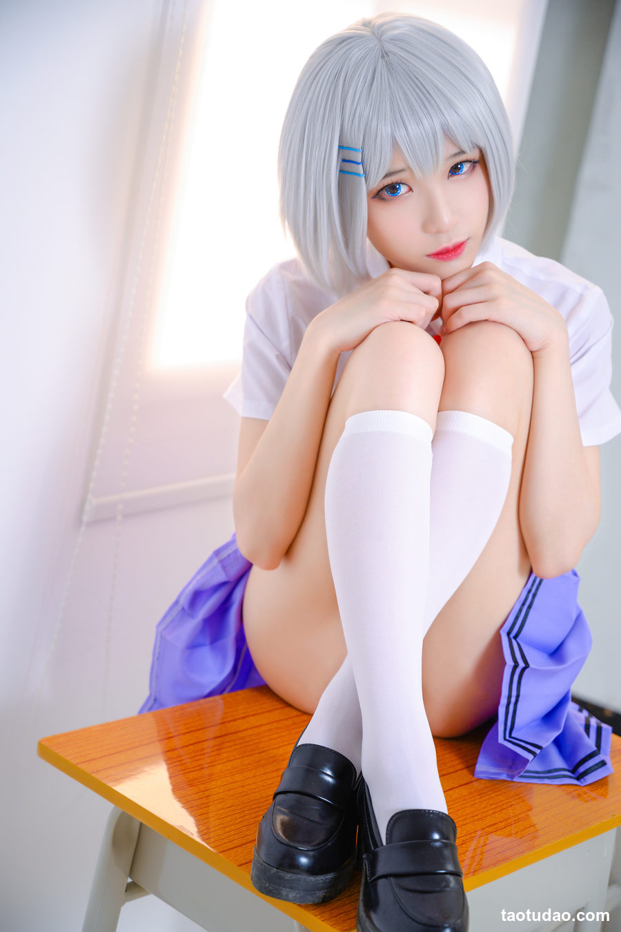 Tomoyo酱 -  鸢一折纸 校服 [12P-61MB]-绅士图