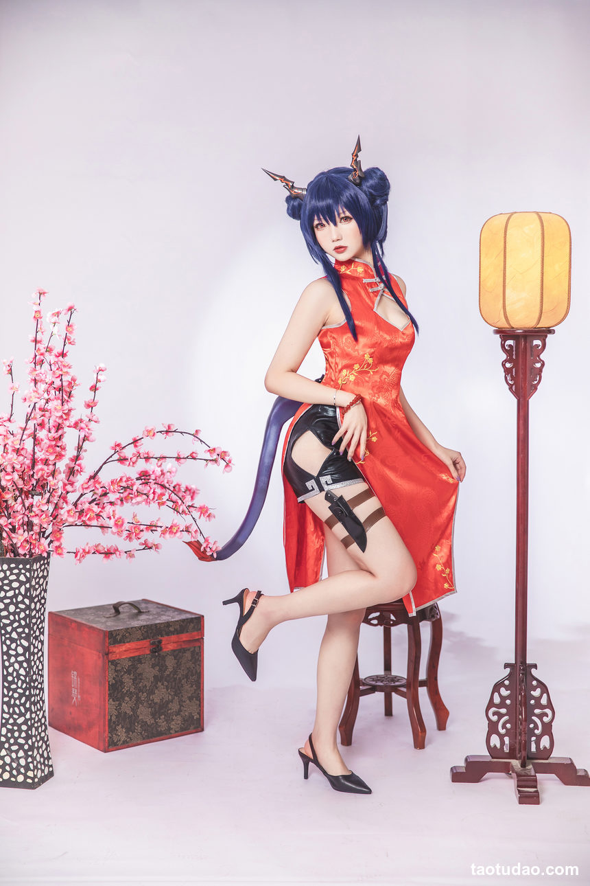 图片[4]-雪晴Astar-明日方舟-陈·旗袍[18P-55MB]-绅士图