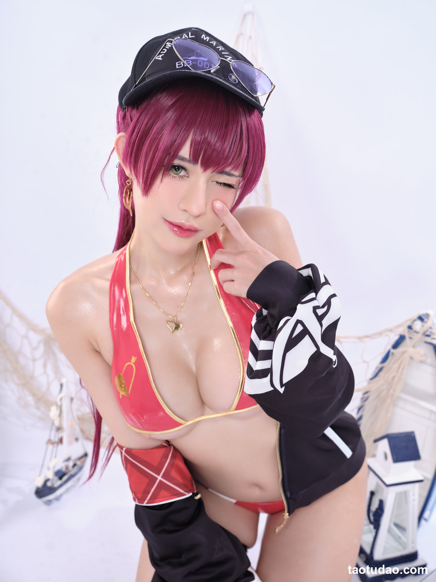 PingPing - NO.42 Hoshou Marine Swimwear (Hololive) [27P-726MB]-绅士图