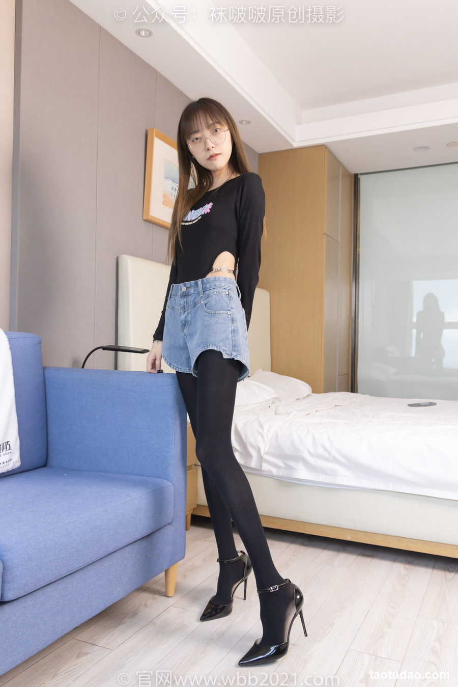 图片[2]-[BoBoSocks袜啵啵]NO.321 稚予-高跟鞋、厚黑丝[150P+1V／6.01GB]-绅士图